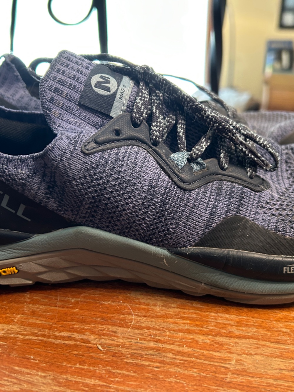 Merrell Women’s Purple Knit Trail Trainer Low 8.5